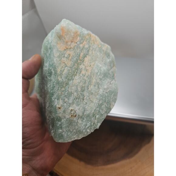 Green Aventurine rough chunk Brazil 2.61lb - Picture 8 of 12